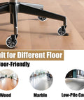 3 Inch Office Chair Caster Wheels Rubber Heavy Duty Replacement Set Of 5 Universal 11mm Stem Fit For Hardwood Floors And Carpets