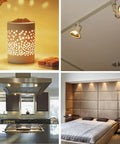 Six Pack GU10 35W Halogen Bulbs 120V Dimmable Warm White 2700K 380 Lumens for lighting in various home settings