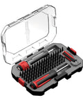 Pro Grade Gunsmithing Torque Kit With 83 Bit Set Magnetic Bit Driver And LED Screwdriver in open plastic case