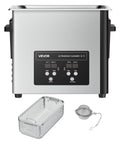6L Stainless Steel Ultrasonic Cleaner With Digital Display And Cleaning Basket Kicks Grime Off Jewelry Watches And Tools Using Smooth 40 khz Waves To Keep Your Everyday Gadgets Spotless Without The Headache machine with digital controls and cleaning basket.