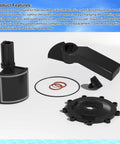 2 Port 3 Port Pool Valve Rebuild Kit for Jandy Gray Valves 4715 4716 4717 DIY Replacement Pack with parts displayed on table