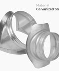 Round 90 Degree Duct Splitter Saddle Takeoff For 8 Inch Duct With 4 Inch Outlet Branch Connector Heavy Duty Galvanized Steel