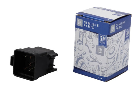 GM Multi Purpose Relay For Vehicle Electronics Replacement OE Quality with packaging, GM Genuine Parts 19118886 visible.