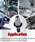 ER16 Collet Chuck Tool Holder Set Four Inch 100mm Length For CNC Milling Lathe Engraving Machines
