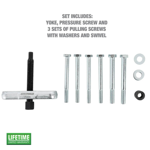 Steering Wheel Puller Kit For Quick No Hassle Removal, Durable Steel Construction, Fits Most Makes And Models, Includes Yoke