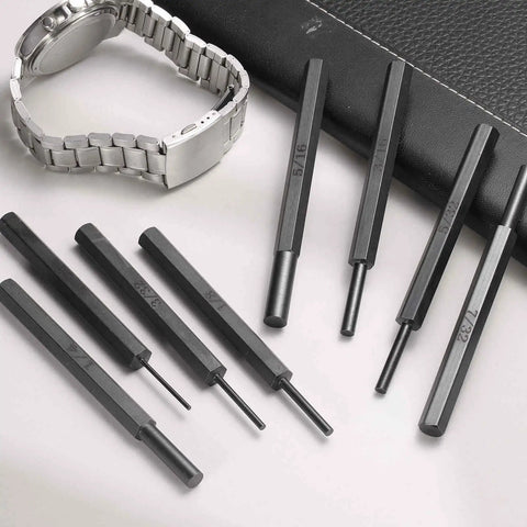 3/16 Inch Non Marring Pin Punch Drive Tool Built Tough From Carbon Steel alongside various pin punches on desk