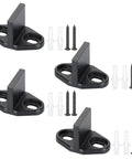Four Pack Black T Shape Barn Door Floor Guides For Sliding Doors Bottom Track Hardware Prevent Door Swing And Ensure Smooth Running