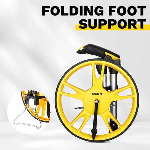 Straight Up Accurate 12 Inch Measuring Wheel For Quick Distance Tracking In Feet Folds Flat For Easy Storage With Simple One Key Reset And Carry Bag Ready To Roll On Any Project Site No Sweat Guaranteed