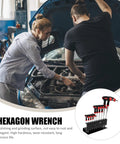 Get Your Hands On These Cool 10 Pc Metric T Handle Hex Wrench Set With Stand For Serious Auto Repair Jobs Or Home Diy Projects With Ergonomic Grips, 10-piece metric T-handle hex wrench set on stand