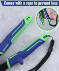 5 Blade Beefed Up Sheet Metal Crimper with anti slip TPR handle and rope for preventing loss, ergonomic design for HVAC ductwork.