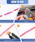Steps to use the 120 Piece Heat Shrink Butt Connectors Kit for Automotive and Marine Wiring, Waterproof Marine Grade Wire Connectors.