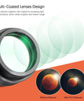 Lens design showcasing multi-coated Focal Reducer F6.3 For SCT Telescopes, 37 Percent Focal Length Reduction in use.