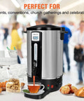 Real 100 Cup Big Batch Commercial Coffee Urn With 20L Stainless Steel And Double Wall Insulation in event setting