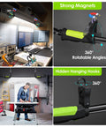 Magnetic Underhood LED Work Light 2000 Lumens Cordless with 5200mAh Rechargeable Battery installed in garage