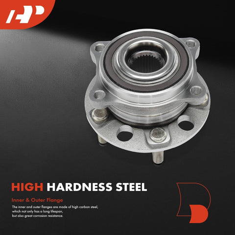 Wheel Bearing And Hub Assembly 5 Lug Front Or Rear Fit For Kia Sorento Telluride Carnival Palisade Santa Fe Santa Cruz And Hyundai Models 2019 2023 OEM Grade Replacement, close-up view