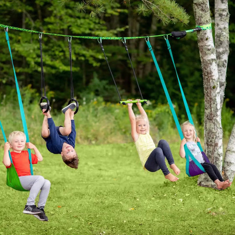 Swing Line Kit For Backyards Turn Healthy Trees Into The Ultimate Swing Set With Gym Rings Easy To Install And Safe For Kids