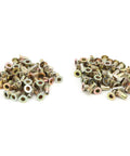 100 Piece M3 Zinc Coated Rivet Nut Set With Low Profile Threaded Inserts Shop Grade Assortment Kit For Automotive Metal Fabrication And Gearhead Builds Built Tough, showing assorted sizes.