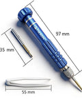All In One Eyeglass Repair Kit With S2 Steel Screwdriver And Fifteen Screw Sizes For Quick At Home Repairs Of Glasses Frames