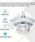 Slow Speed 5V DC D Shaft Gear Motor JS50T With CW CCW 2 RPM Large Torque For 3D Printers Filament Spool Rotation Display Stand