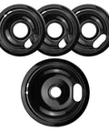 Stovetop Drip Pans Kit Replacement For Electric Ranges Includes One Large Eight Inch Pan And Three Small Six Inch Pans W10290353 W10290350