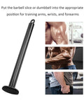 Heavy Duty Barbell Loading Pin For Diy Gym Setup Steel Weight Pin With Non Slip Sponge Base 250 Lb Capacity 12.6 Inch Length
