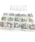 Top Notch 300 Pc Crimp Ring Fork Spade Terminal Kit With Assorted U-Types For Solid Wire Lugs Perfect For Any DIY Electric Project That Needs Heavy Duty Connections Without Breaking The Bank; 300-piece plastic organizer