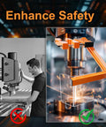 Image showing Universal Drill Press Guard Shield Built Tough For 2 To 4 Inch Column Drills with safety enhancement feature.