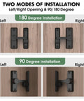 Barn Door Lock Latch With 90 180 Degree Flip For Sliding Doors Built To Last Zinc Alloy Security Lock installation options.