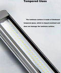 Close-up of Industrial LED Tube Light 30W 110-240V IP67 Explosion Proof for CNC Machines with tempered glass surface