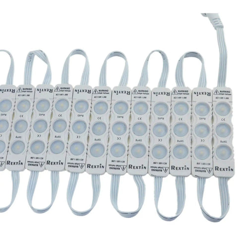 Ultra Bright 110V 3 LED Module 2835 White Light With 120 To 150 Lm Per Module Waterproof Peel And Stick Adhesive Back
