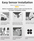 Installation steps for Preprogrammed TPMS Tire Pressure Monitoring System Sensors 433 Mhz 4 Pack to ensure proper setup.