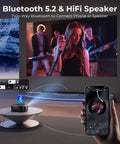 4K Projector With WiFi And Bluetooth, 3000 ANSI Lumens, Outdoor Movie Night Ready, Smart Home Theater for music streaming