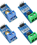 Top view of ACS712 Hall Effect Current Sensor Module 30A And Dual Voltage Sensor DC 0 To 25V for Arduino Projects DIY Power Monitoring Kit