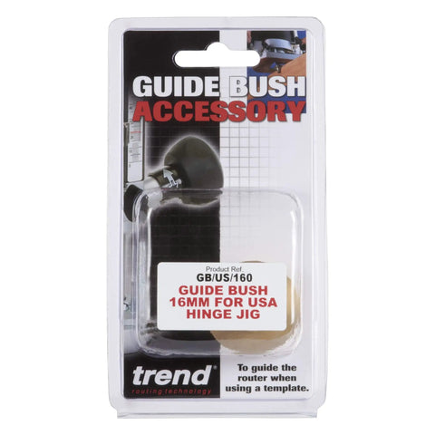 Shop Ready 16mm Screw On Usa Style Guide Bush With Locking Ring For Hinge Jigs And Plunge Routers Built Tough To Knock Out Tight Passes Like A Total Pro Boss in packaging