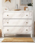 Bathroom vanity with Marble Contact Paper Peel And Stick Countertop Wallpaper 23.6 x 78.7 Inches Waterproof Self Adhesive in Matte White Gold
