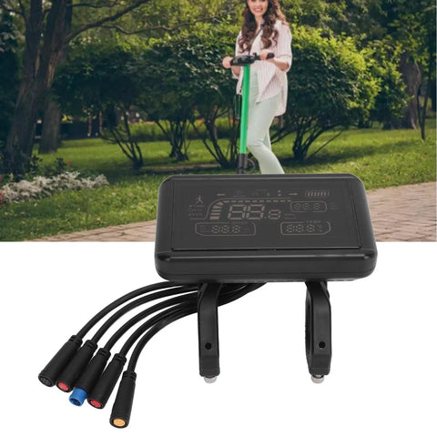 Durable Waterproof Electric Bike Display Panel With Speed Gear Power Mode Indicator Meter for Ebike Mods showing installation