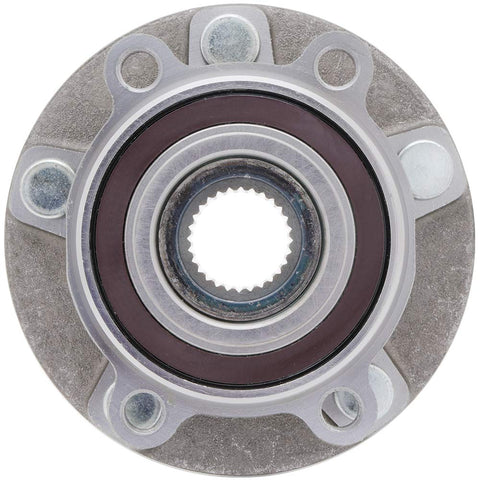 2-Pack Front Wheel Hub Assembly Set, Steel, Ball Bearing, 66.9mm Bore, Fits 2014-2018 Mazda 3 And 2016-2021 Mazda CX-3, Front Left And Right, Replaces WA513354 And HA590523, Built For Your Daily Driver, top view