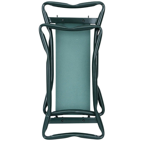 Heavy Duty Folding Garden Kneeler Seat Bench With Thick And Wide Soft Kneeling Pad And Large Tool Pouch Portable Gardener Stool