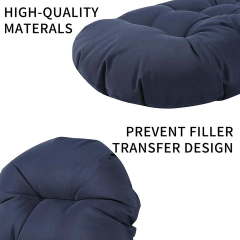 Adirondack Chair Cushions Set Of 2 Weather Resistant High Back Rocking Patio Cushions Indoor Outdoor Tufted Thick Seat Pads