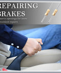 3/16 Inch Brake Line Fitting Kit With Bubble Flare And Double Flare Ends, Includes Four Brass Union Connectors, Universal Car Brake Line Repair Kit For Quick, DIY Vehicle Brake Line Fix. Brake line repair kit with brass unions shown for vehicle brake fixing.