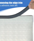Self Adhesive Rubber Edge Trim For Sheet Metal EPDM U Channel Edge Protector Fits One Sixteenth Inch Metal being removed