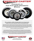 Top Shelf 6 X 2 Pneumatic Replacement Wheel Assembly Featuring 2.25 Centered Hub And Hella Smooth Ball Bearings for outdoor use.