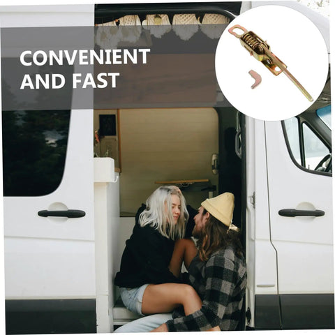 Heavy Duty Truck Latch Kit With Spring Release For Tool Boxes Trailer Hasps And Cargo Compartments Metal Hook Hasps image