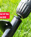 Garden Auger Drill Bit For Planting 1.6x8.7 And 4x12 Inches Fast Bulb And Bedding Plant Installer Spiral Drill Bit With Three Eighth Inch Hex Drive Easy To Use And Time Saving attached to drill
