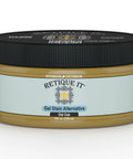 Slick Water Based Gel Stain Blended With Smooth Paint Glaze For Top Tier Furniture Makeovers Plus Nanotech Old Oak Wood Stain Coating in 8 oz jar.