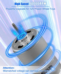 2-Pack 12V RS550 High Speed Electric Motor Upgrade For Ride On Kids Cars, shown with blue design highlight, delivers up to 40000 RPM