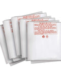 Clear Plastic Dust Collector Replacement Bags 5 Pack For Shop Pros, 20 Inch Diameter By 43 Inch Length, stacked view