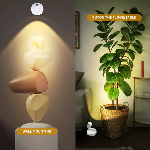 Cordless Battery Operated Spotlight With Remote And Button Control, Dimmable LED Uplighting For Wall Art Display