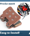 E-Bike Brake Pad Replacement For Q20 Q20 Pro H26 Pro E-Bicycle With XD-KLBS-DOT4 Hydraulic Brakes, metal caliper, easy install