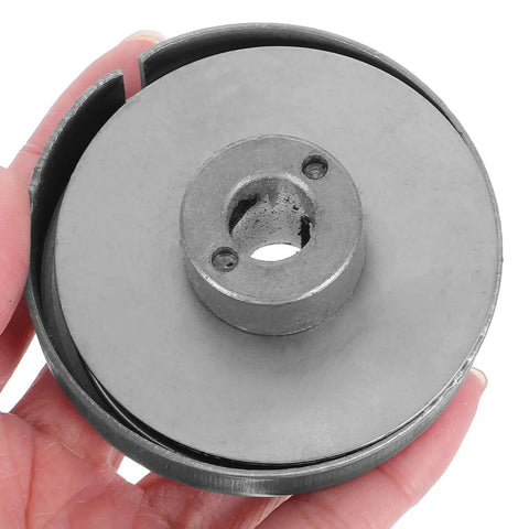 Stylish Steel Coil Spring For Drill Press Spindle Repair With Bouncy Elasticity And Easy Install Fit For Milling Machine Metalworking Tool Replacement Part held in hand, showing round steel design.